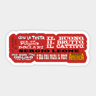Sergio Leone Filmography • Italian Sticker